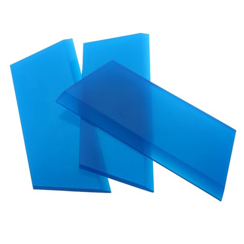EXHUMKY 3 Piezas Herramienta Aplicadora de Vinilo para Coches con Tiras Reemplazables Raspador Robusto de Tendón de Res para Película Tintada y Vinilos Interiores Color Azul