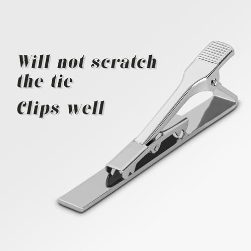 Roctee Tie Clips for Men, 3 Pack Men's Tie Clips Necktie Tie Bars Tie Pins for Men Accessories3
