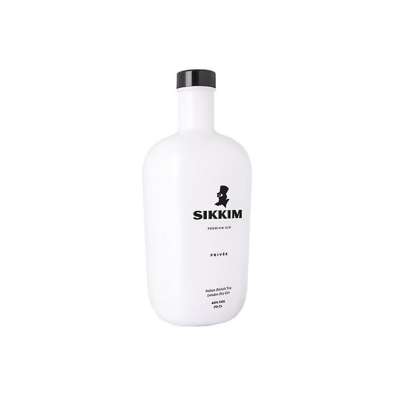 Sikkim Privée London Dry Gin 40% Vol. – Ginebra Premium Artesanal Estilo London Dry, Ideal para Gin Tonics Clásicos y Cócteles Elegantes