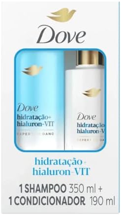Kit Dove Hidratação+Hialuron-Vit Expert em Danos Shampoo 350ml+Co...