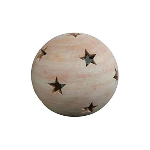 Schöne Kugel mit Sterne ca. 12 cm Durchmesser aus Terracotta Terrakotta Cover