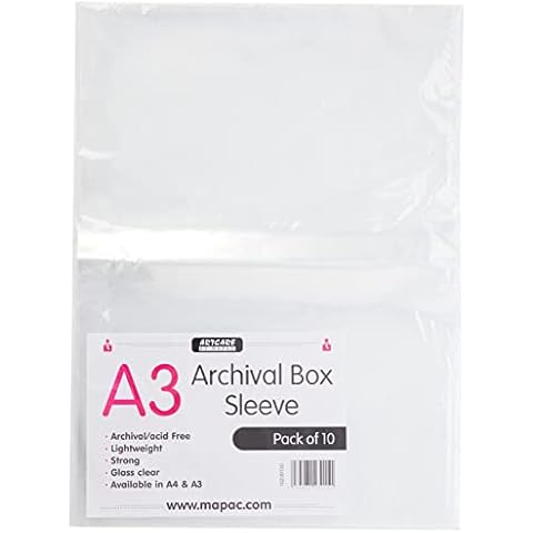 Artcare A3 Archival Box Sleeves, Pack of 10 Cover