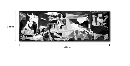 Image of Sikhash Pablo Picasso Canvas Paintings Guernica Cubism Art | Famous Artist Paintings Wall Decor for Bedroom | 27x9 Inches Unframed