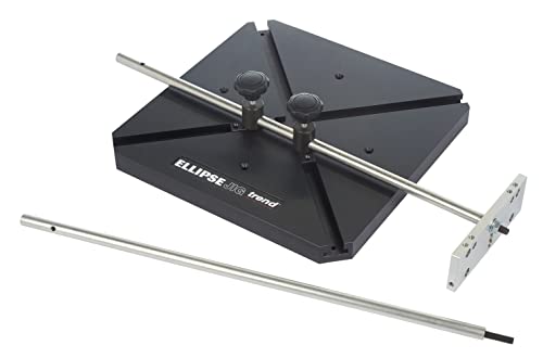 Trend Ellipse and Circle Cutting Jig, Enables Precise Elliptical or Circular Cuts for Tables, Arches, Desks, and Mirrors, ELLIPSEJ/A