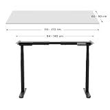 MARK ADLER Xeno 6.0 | Elektryczna rama biurka z podwójnym silnikiem, wysokość regulowana elektrycznie | system antykolizyjny, nośność 100 kg, funkcja pamięci, solidna rama