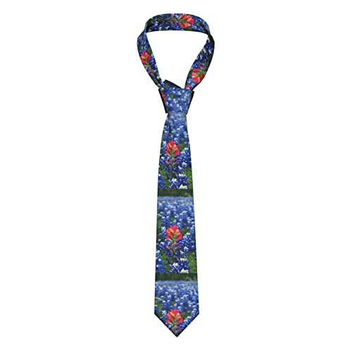 Corbata De Boda Flores De Lupinos Azules De Jumusi Formal Corbatas Ajustable Corbatas De Hombre Para Eventos Fiesta Oficina