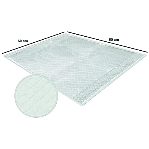 Croci Super Windel - Hygienische Matten für Hunde 60 x 60 cm 50 Stück - Unterlagen für Hunde und Haustiere, für Hund und Katze pinkeln, ultra-saugfähig, Einweg, reiß- und geruchshemmend