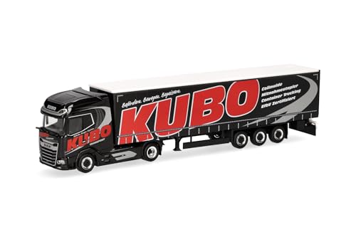 Semi-remorque bâchée Kubo Herpa DAF XG+ miniature plastique échelle 1 87 collection HO