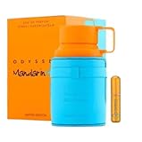 Odyssey Mandarin Sky Eau de Parfum para hombre + Atomizador recargable 5 ml. Importado de Emiratos Arabes Unidos.
