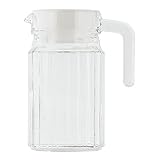 ベストコ ガラス ピッチャー 0.5L ホワイト ND-2355 クアドロピッチャー