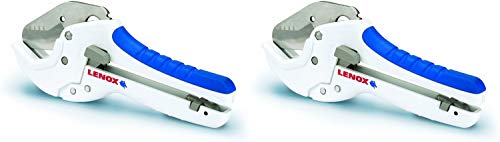 LENOX Tools PVC Cutter, Ratcheting, Up To 1-5/8-Inch Diameter (12123R1) 2 Pack