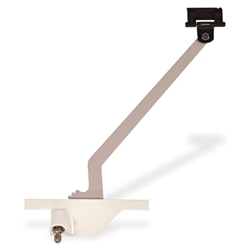 Window Hardware Co Rear-Mounted Pivot Shoe 9 1/2' Model 40050A - White, Left Hand - Corrosion...