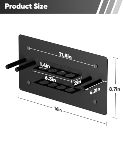 image for Artibear Ping Pong Paddle Holder, Wall Mounted Metal Magnetic Table Te