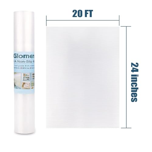 Image of Shelf Liner, Non-Slip Cabinet Liner, Washable Oil-Proof for Kitchen Cabinet, Shelves, Refrigerator, Storage, Desks, 24 Inches x 20 FT, Non Adhesive Drawers Liner (24 Inches x 20 FT, Thickened)