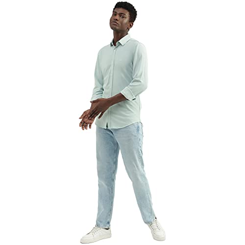 Image of UNITED COLORS OF BENETTON Men's Cotton Solid Slim Fit Shirt