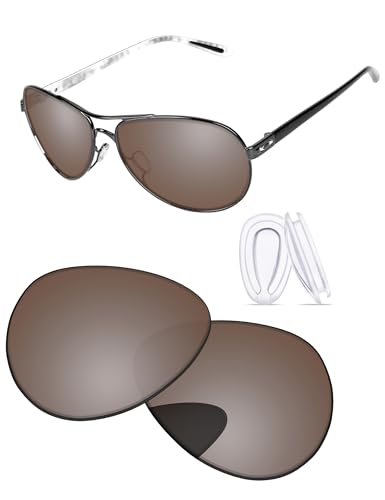 Image of Replacement Lenses & Nosepads for Oakley Feedback OO4079 59mm Sunglass - Precision Fit, UV Block & Impact Resistant