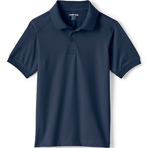 Lands' End Uniform Kids Rapid Dry Active Polo Classic Navy Kids Medium