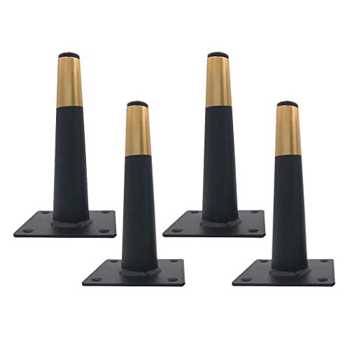 4 patas de piel de metal para sofás y mesas de cocina, diseño antideslizante para mejorar la estabilidad y la estabilidad