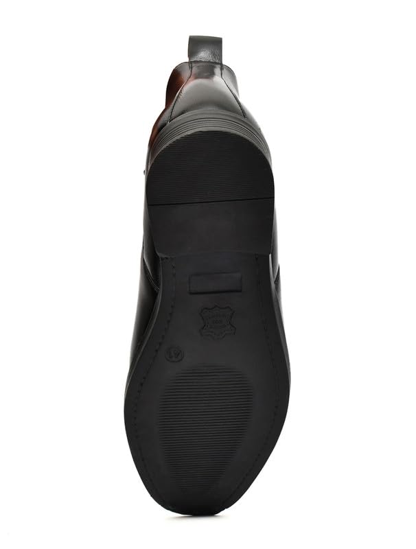 Image of TANN & TRAIL Men Premium Vegan Leather Chelsea Boots Elegant Pointed Toe, Side Zipper, Cushioned Comfort, Sustainable Formal & Semi-Formal Footwear