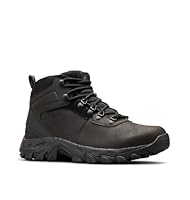 Columbia Mens Newton Ridge Plus II Waterproof Hiking Boot, Black/Black, 8