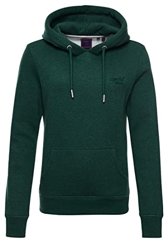 Superdry Damen Vintage Logo EMB Hood Hooded Sweatshirt, Bright Blue Marl, S