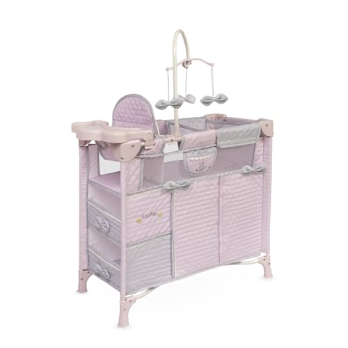 DE CUEVAS TOYS- Armario Cambiador, Color Rosa, Grande (53075)