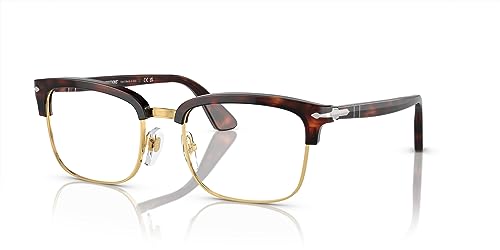 Persol Men's PO3327S Polarized Rectangular Sunglasses, Havana, 56 mm2