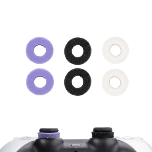 Image of MOLOPPO 6 PCS Precision Rings Kit for PS4, for PS5, for Xbox-Combo A | for PS5 Accessories, for Xbox Accessories, Gaming Controller Enhancer-Black /Purple /White