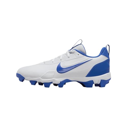 Nike Force Trout 9 Keystone Baseball Cleats (FB9728-105, White/Midnight Navy/Football Grey/Hyper Royal) Size 16