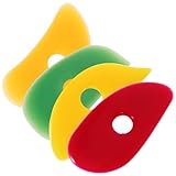 Cabilock 4 Stück Teiliges Silikon tonmodellierwerkzeug Ergonomisch Geformt für Keramikgestaltung Rutschfester Griff Langlebig Einfach zu Reinigen für Anfänger und Profis