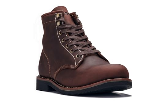 Golden Fox ‘Overlord’ Men’s 6-Inch Service Boot, Leather Welt, Premium Oiled Full Grain Leather, ASTM Rated