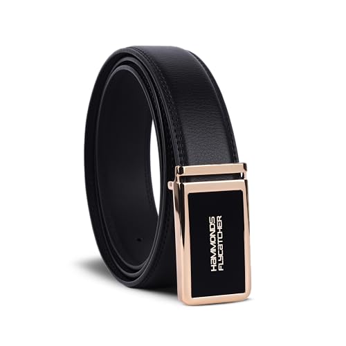 Image of HAMMONDS FLYCATCHER Belt for Men Leather Original - Adjustable Waistband up to 46 Inches Belt for Jeans & Dress Pants - 1.5 inch Width - Zinc Casted Buckle - Formal & Casual Wear - Branded Men Belts