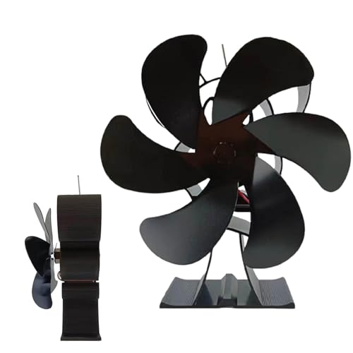 Wärmebetriebener Ofenventilator, leiser Wärmeventilator für Holzverbrennung, zirkulierende warme Luft, Holzofen/Holzbrenner, Zubehör für Kabine, Wohnung, Zuhause