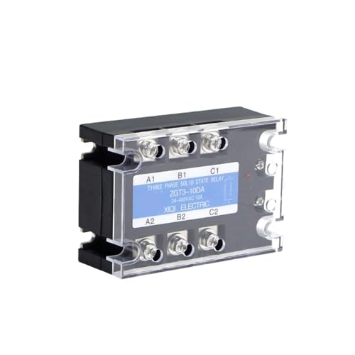 Relais statique SSR triphasé 40A 60A commande CC 3-32V vers CA 24-480V pour armoire électrique