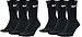 Nike Men's Everyday Cushioned Crew Training Socks (6 Pairs), black, L