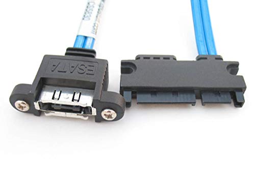 Cable SATA 22 pines a panel ESATA 12 pulgadas