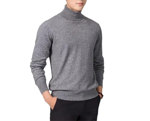 Dcvmvmn Men's Autumn and Winter Sweater Pullover Half High Collar Soft Warm Pullover Knitted Sweater