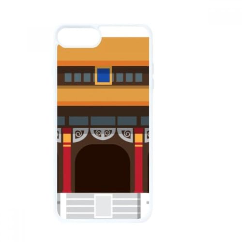 Coque iPhone SE 2 Tian'anmen blanche antichoc protection motif architecture