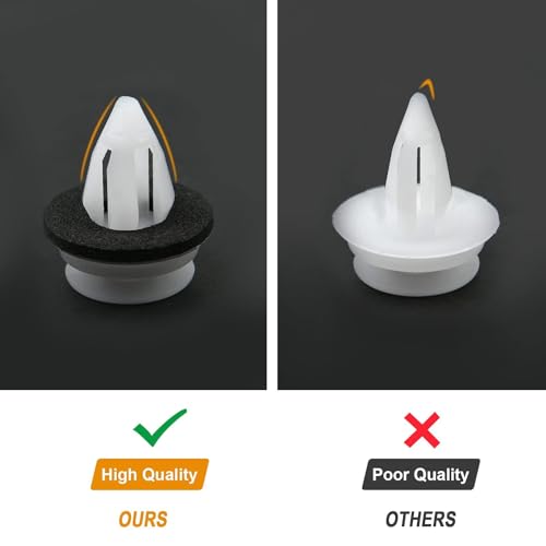 URAQT 30 piezas Grapas Coche Paneles de Puerta,Coches Clips Remache de Plastico,Remaches plastico coche,Clips de Sujeción para Automóviles con Anillo de Sellado,Grapas plastico coche - imagen 5