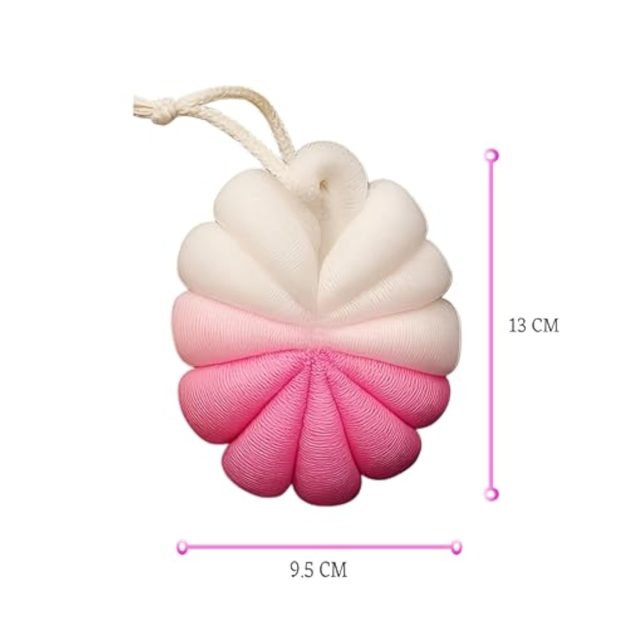 Soft Premium Loofah, Dual-Tone Exfoliating Bath Sponge
