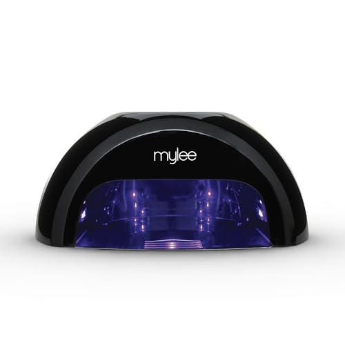 Mylee Grande lampe LED pour vernis en gel avec technologie convexe pour 5 doigts. Base amovible, mode basse température et écran digital pour le décompte