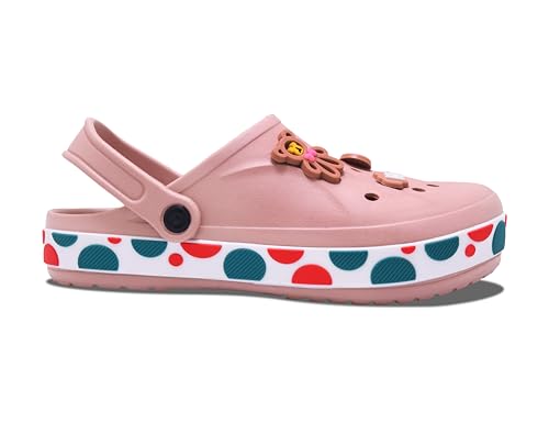 Image of HAUX Women's Classic Charms Clogs /Sandals with Back Strap for Adult | Comfortable & Light Weight | Stylish & Anti-Skid | Everyday Use Clogs for Girls & Ladies