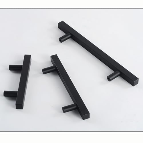 Uchwyty do szuflad ze stopu aluminium, uchwyty do szafek w kształcie litery T, do kuchni, łazienki, szafy, komody (odległość otworu 352 mm)