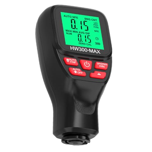 Medidor digital de espesor de recubrimiento para automóvil, con pantalla LCD retroiluminada y diseño portátil para evaluación precisa miniatura 1