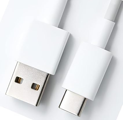 Image of Original Type C to USB Cable 1m White PD Cable, Super Fast Charging, Data Sync Compatibility for iPhone 15, Samsung, OnePlus and Others (APR192)