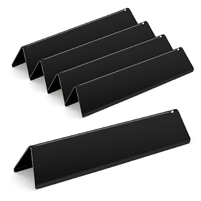 15.3 inch Flavorizer Bars for Weber Spirit I & Spirit II E310 E320 E330 S310 S320 S330 Gas Grills with Front Control Knobs, for Weber Spirit Grill Parts 7636, Porcelain-enameled Steel, 5 PCS