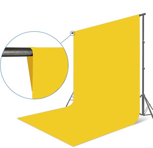 Fondo Fotográfico Amarillo 6x8 ft para Fotografía miniatura 4