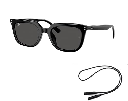 Ray-Ban RB4439D Sunglasses Bundle: RB 4439 D 901/87 Black/Dark Grey Polyamide Standard and Universal Anti-slip Silicone Leash2