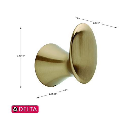 Delta Faucet 73835-Cz Lahara Wall Mounted Towel Hook In Champagne Bronze, Bath Accessories #TOP2