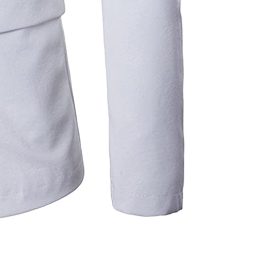 Chaqueta de cuero para hombre color blanco tamaño XX-Large miniatura 4